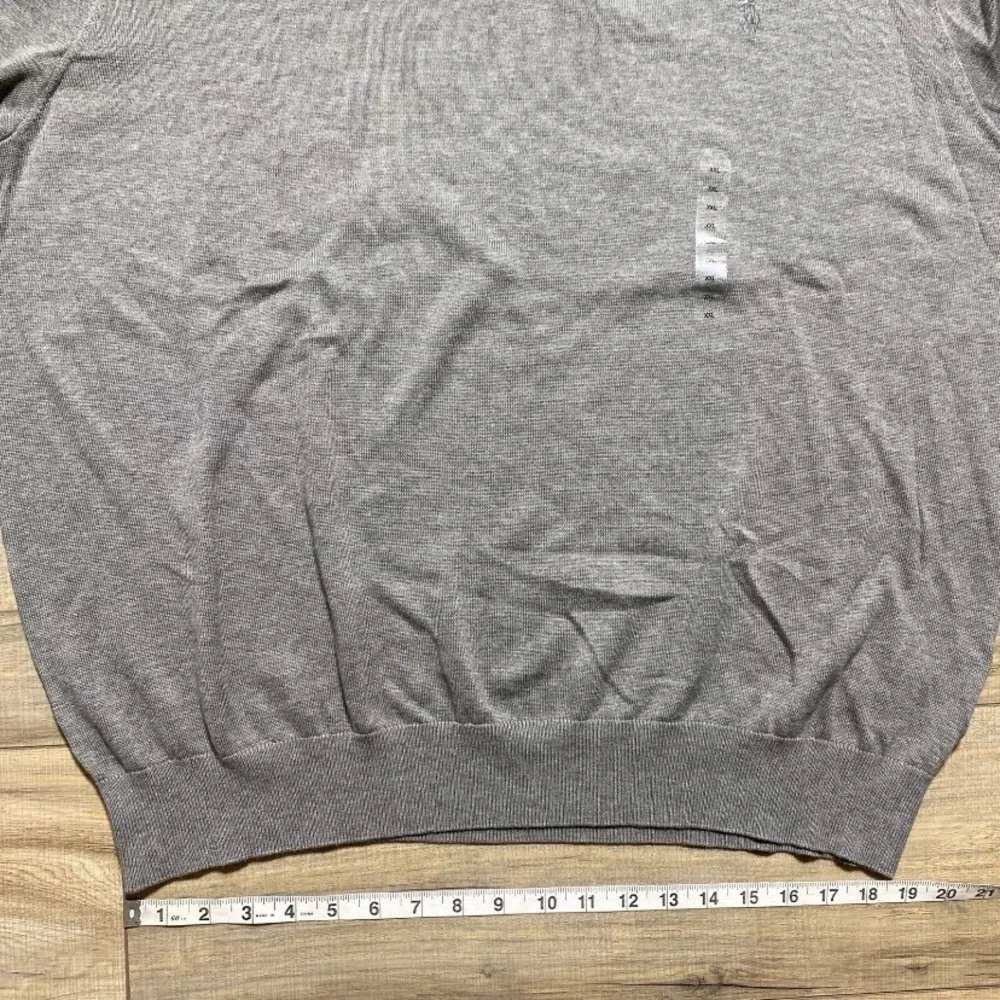 Polo Ralph Lauren Men’s Pima Cotton V-Neck‎ Long Sleeve Sweater Gray Size XXL